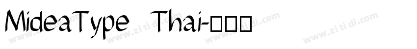 MideaType Thai字体转换